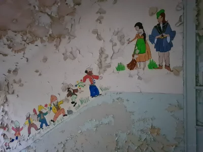 treppenmalerei verlassene kinderklinik