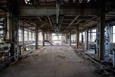 verlassene industrie halle