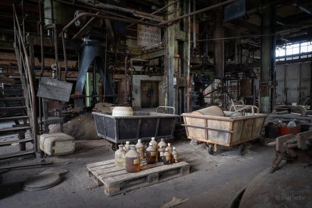 verlassene industrie chemiefabrik