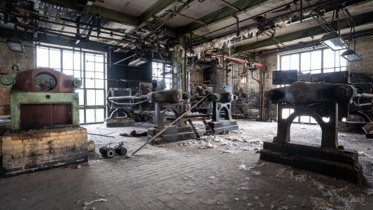 verlassene industrie chemiefabrik