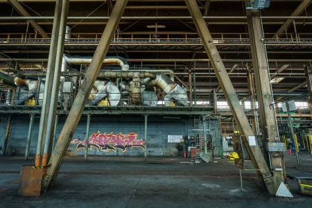verlassenes magnesitwerk aken