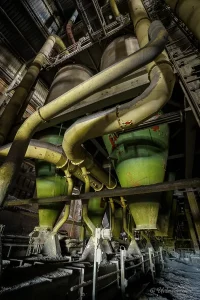 verlassenes magnesitwerk aken