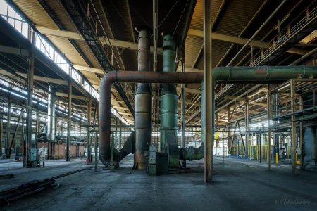 verlassenes magnesitwerk aken